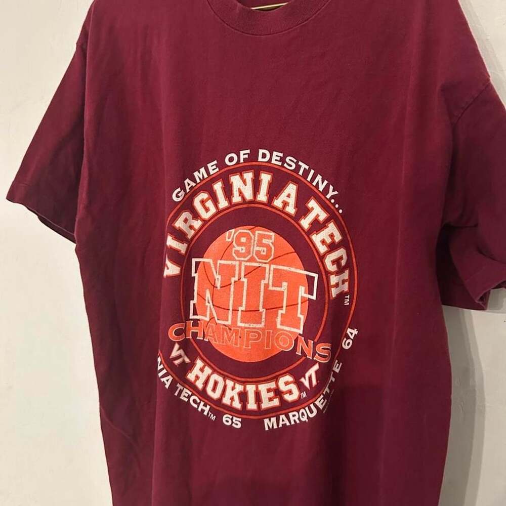 Fruit of the Loom Virginia Tech 95 NIT Champions T-Shirt Size XXL